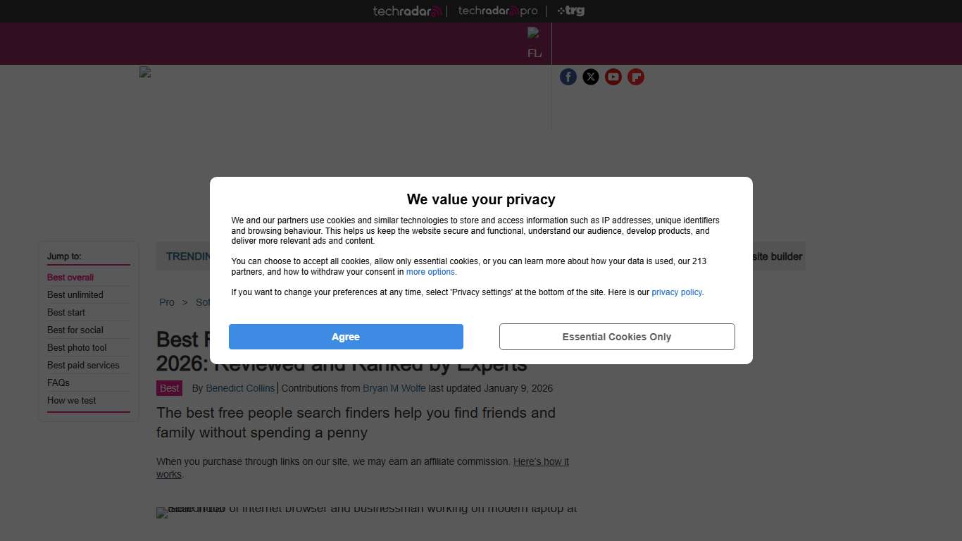 Best free people search finder service of 2026: reviewed and ranked by experts TechRadar